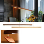 Einar (Walnut-Pine Edition) – Dimmable Wooden Sweep Sensor Smart LED Pendant Lamp for Modern Smart Homes Kozyled