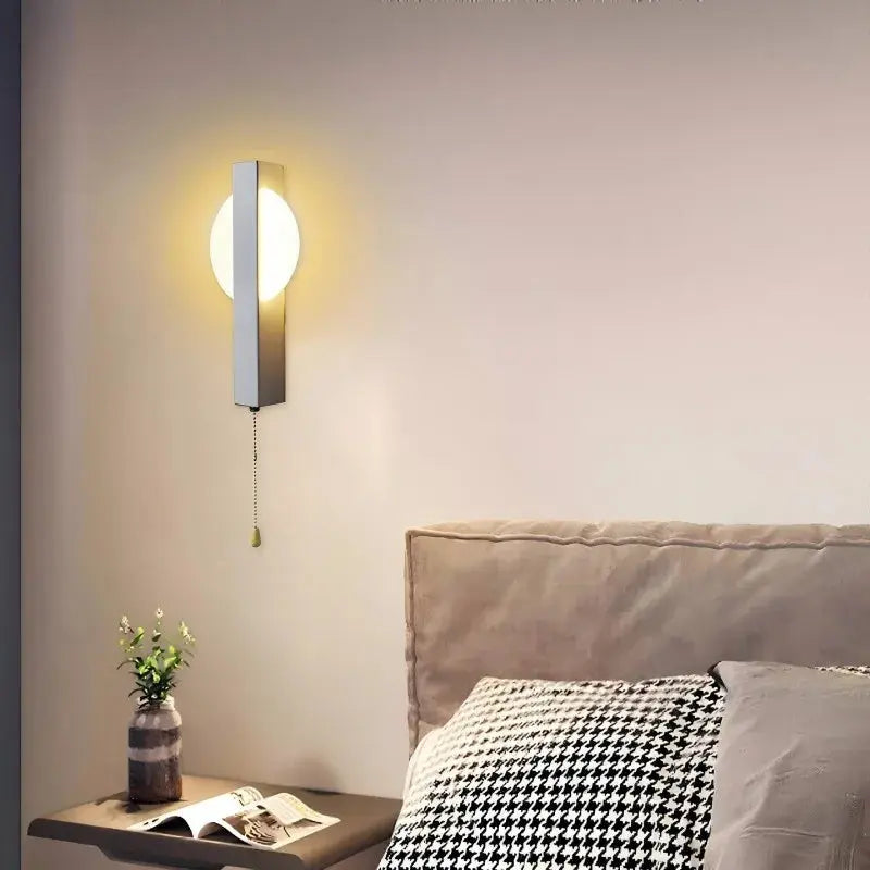 Fenrik – Minimalist Pull Switch Rotatable LED Wall Lamp Lampasa.com