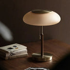 Esben – Vintage LED Table Lamp with White Glass Shade Lampasa.com
