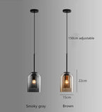 Charlie – Post-Modern LED Pendant Light with Double Glass Design Lampasa.com