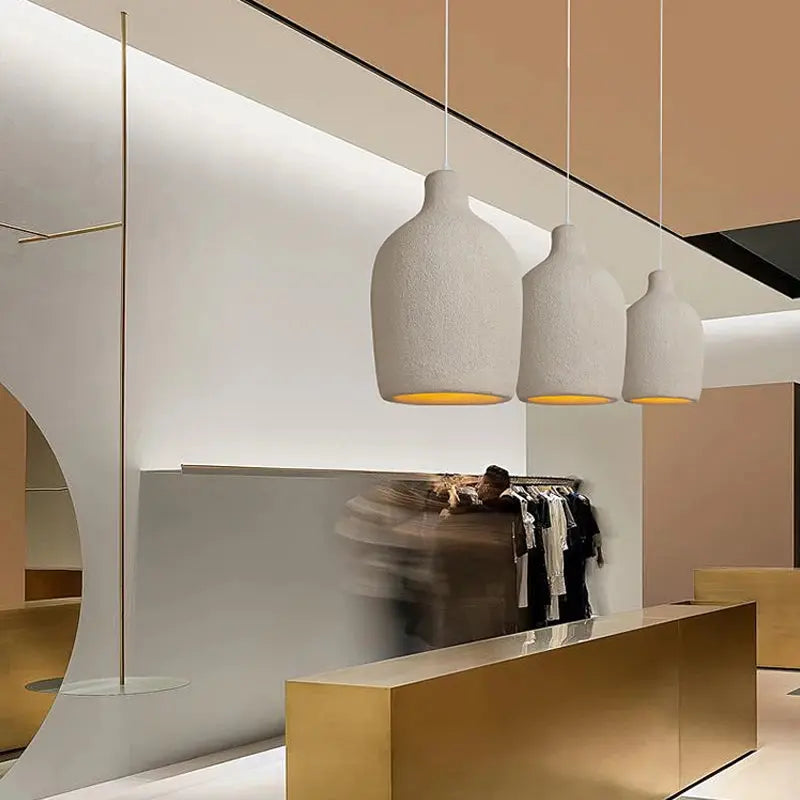 Aiko – Handmade Japanese Wabi-Sabi Oblong LED Pendant Light for Serene, Minimalist Interiors Kozyled