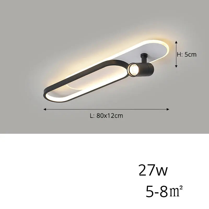 Jensen – Modern LED Ceiling Lamp with Adjustable Spotlights for Focused Lighting Kozyled