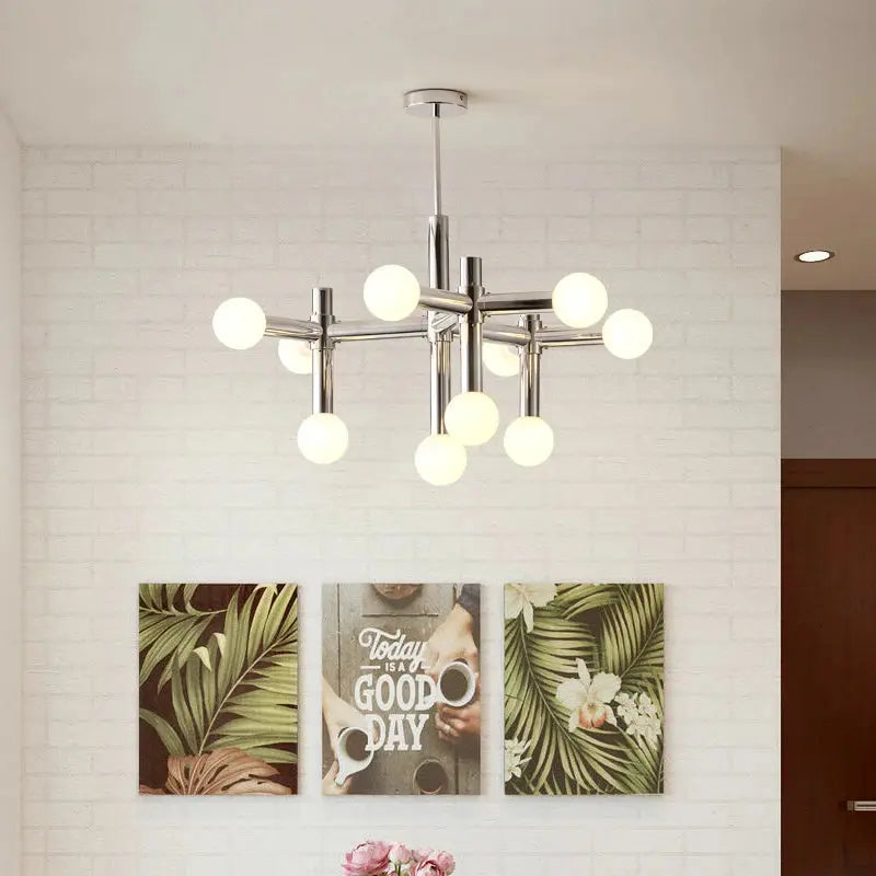 Astor – Nordic LED Ceiling Light with Elegant Glass Ball Design Kozyled.com