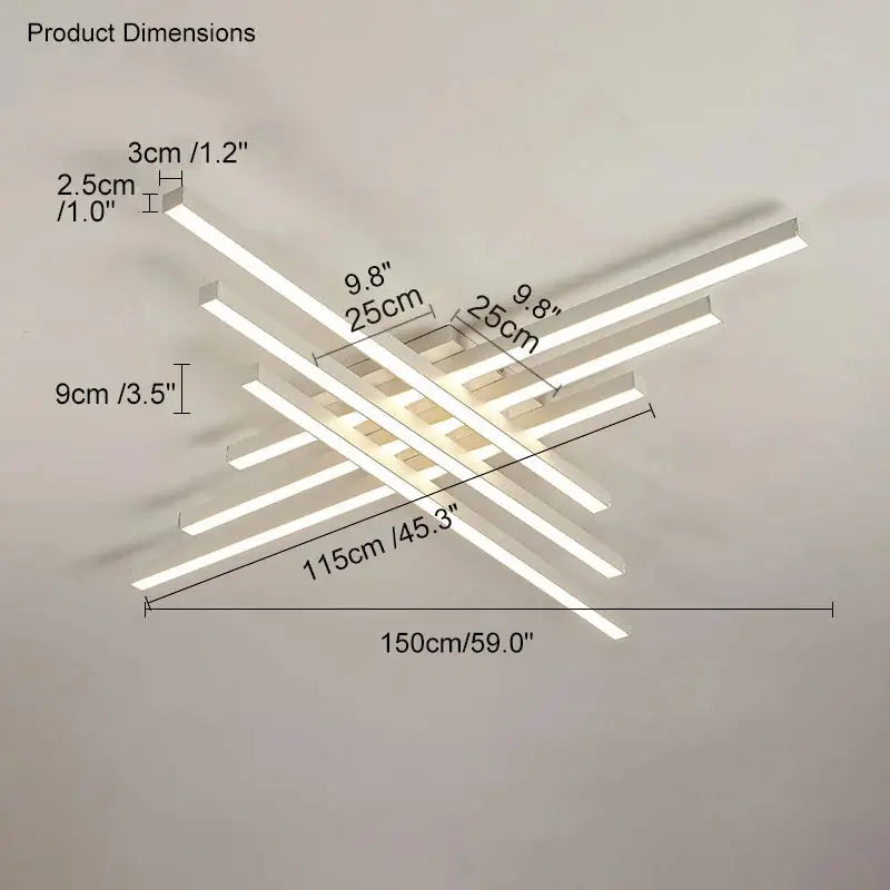 Fenro - Creative LED Strip Dimmable Ceiling Lamp Lampasa.com