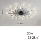 Arlo – Modern Scandinavian Fan-Shape Dimmable LED Ceiling Lamp Lampasa.com