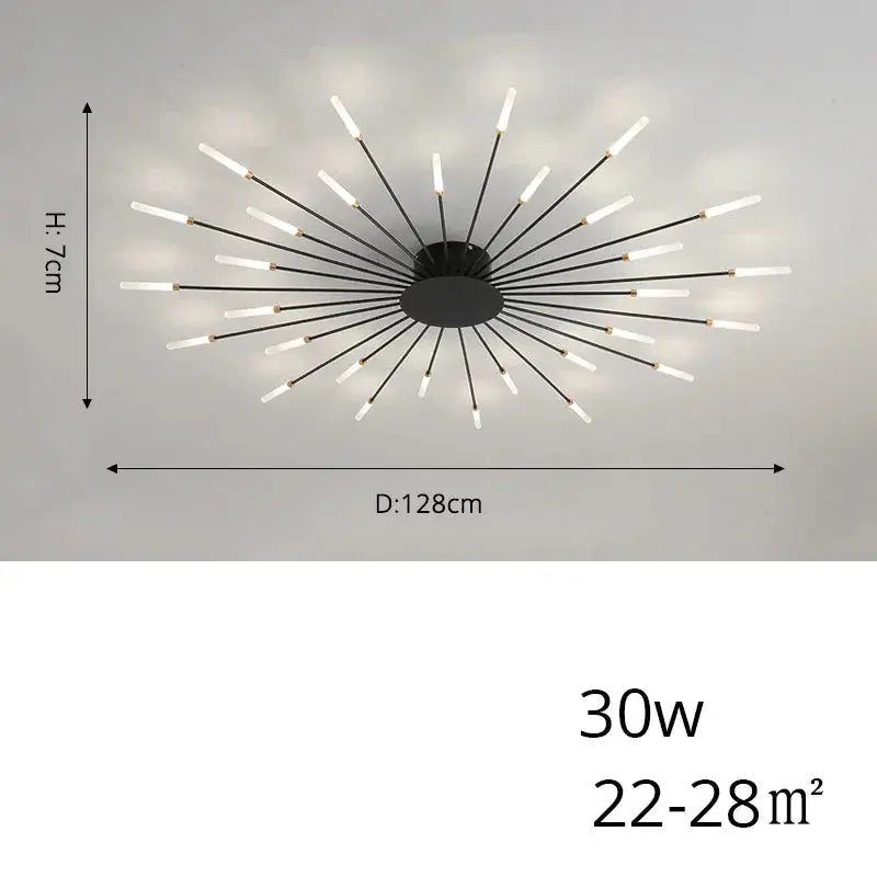Arlo – Modern Scandinavian Fan-Shape Dimmable LED Ceiling Lamp Lampasa.com