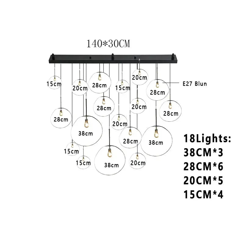 Elna – Modern Lava-Inspired Nordic LED PVC Ball Pendant Lamp for Bold, Stylish Lighting Kozyled