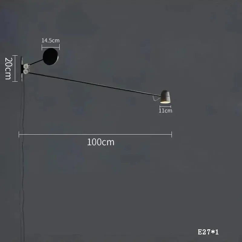 Arden – Adjustable Swing Arm Wall Lamp Lampasa.com