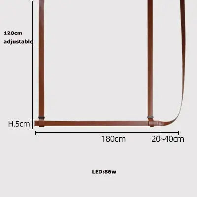 Verdandi – Minimalist Dimmable LED Pendant Light with Leather Belt Design for Dining Tables and Bars Kozyled.com