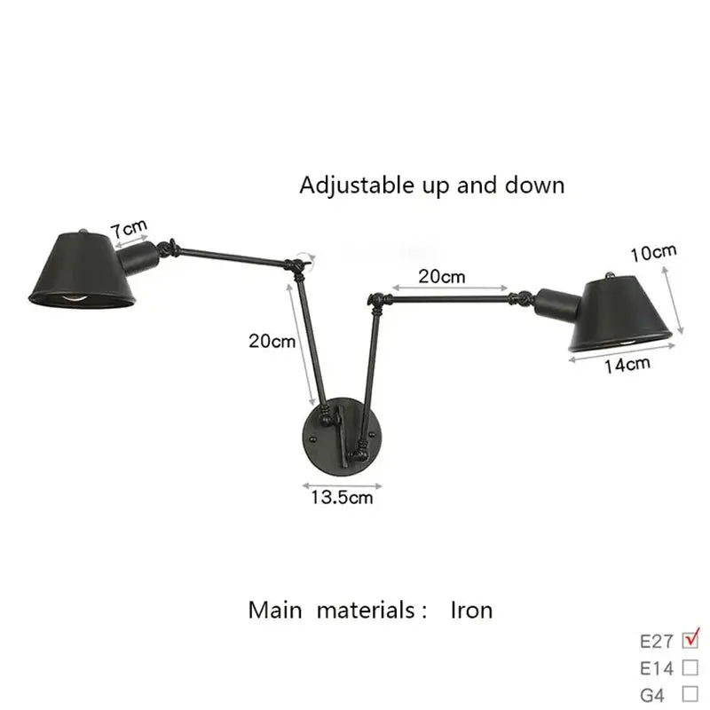 Branson – Modern Rustic LED Wall Light in Black Vintage Finish Lampasa.com