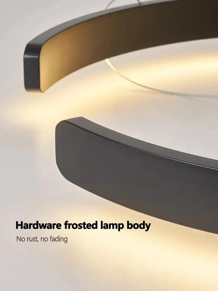 Alberte – Modern Luxury C-Ring Dimmable LED Pendant Lamp Kozyled