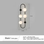 Modern Simple Frosted LED Glass Wall Light – Lumevo lampasa.com