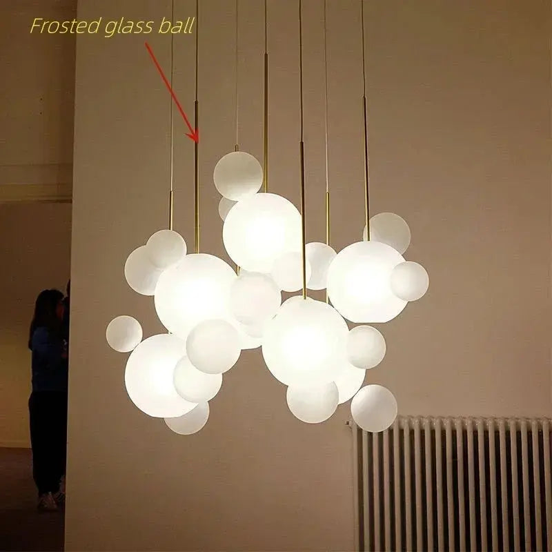 Edzard – Unique Glass Bubble Dimmable LED Pendant Light for Modern Interiors Kozyled.com