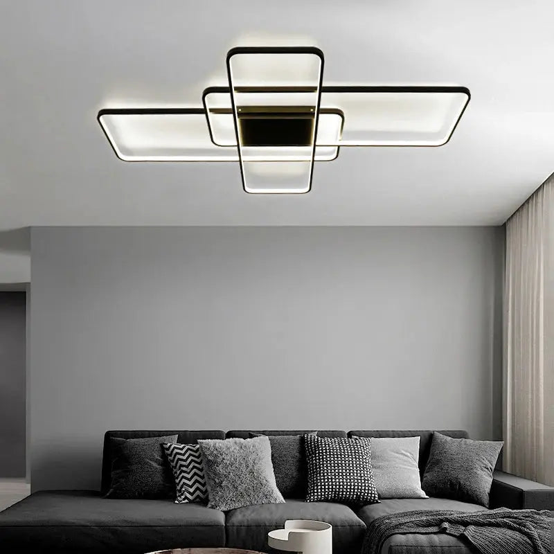 Nivrel – Modern Geometric Dimmable LED Ceiling Lamp Lampasa.com