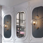 Sola – Modern Industrial LED Wall Light with Glass Shade Lampasa.com