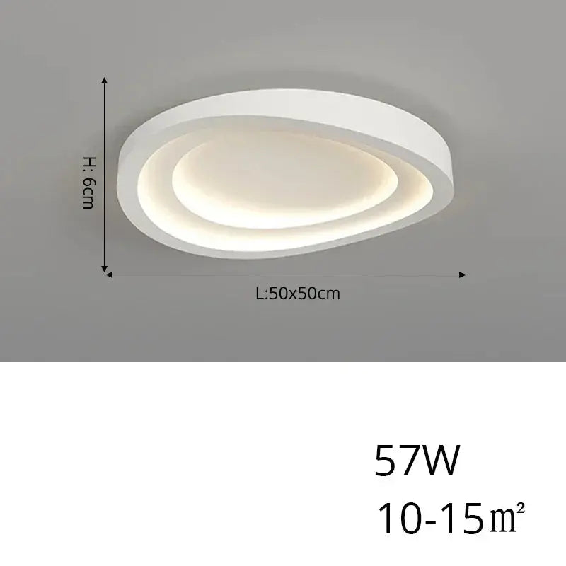 Alex – Modern Sleek Designer Dimmable LED Ceiling Lamp for Contemporary Spaces Kozyled