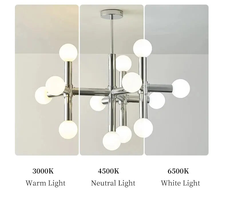 Astor – Nordic LED Ceiling Light with Elegant Glass Ball Design Kozyled.com