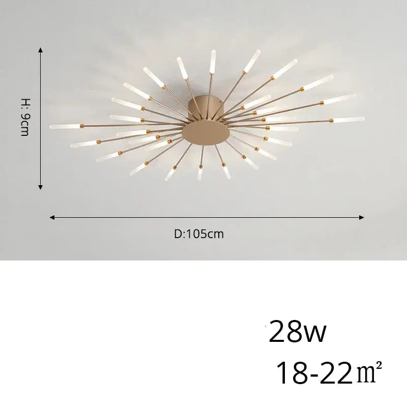 Arlo – Modern Scandinavian Fan-Shape Dimmable LED Ceiling Lamp Lampasa.com