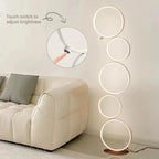 Orion - Modern Circle Design Dimmable Arc Floor Lamp Lampasa.com