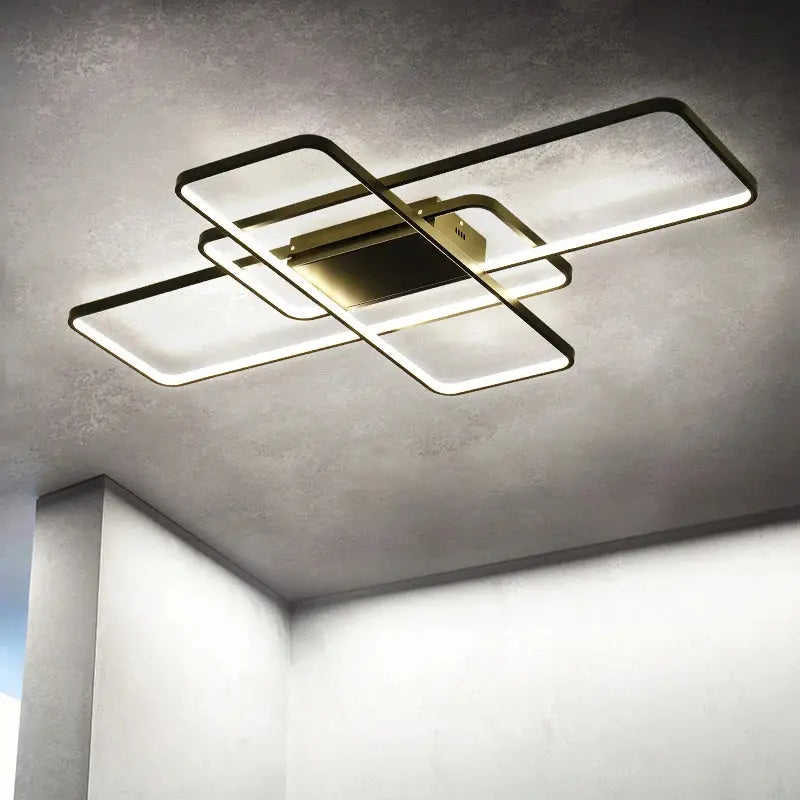 Nivrel – Modern Geometric Dimmable LED Ceiling Lamp Lampasa.com