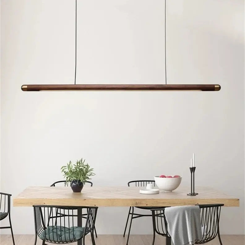 Nanne – Walnut Wooden Dining and Bar LED Pendant Lamp for Warm, Stylish Spaces Kozyled