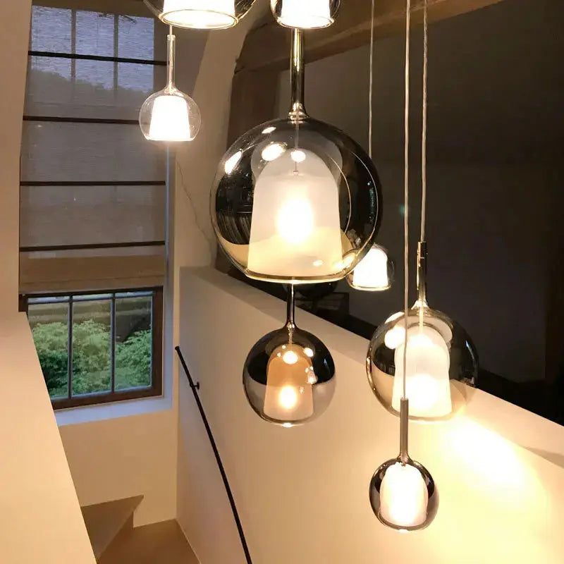 Odin – Luxury Elegant Glass Ball LED Pendant Lamp for Sophisticated Interiors Kozyled