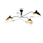 Asa – Industrial Retro LED Ceiling Light with Adjustable Long Arm Design Lampasa.com
