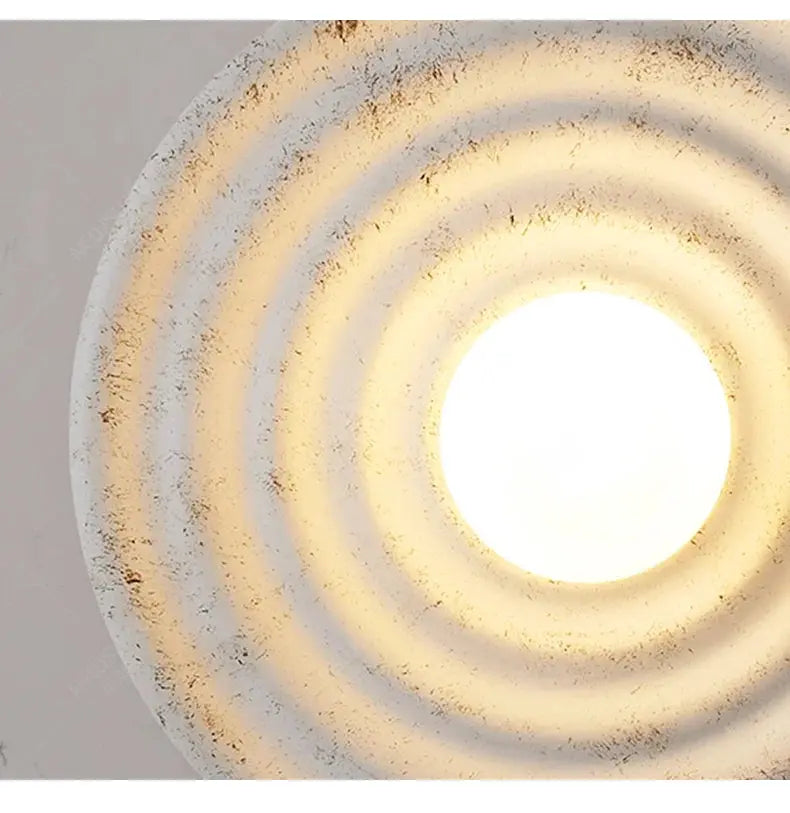 Fien – Wabi-Sabi Style Round LED Wall Light for Ambient Interior Lighting Lampasa.com