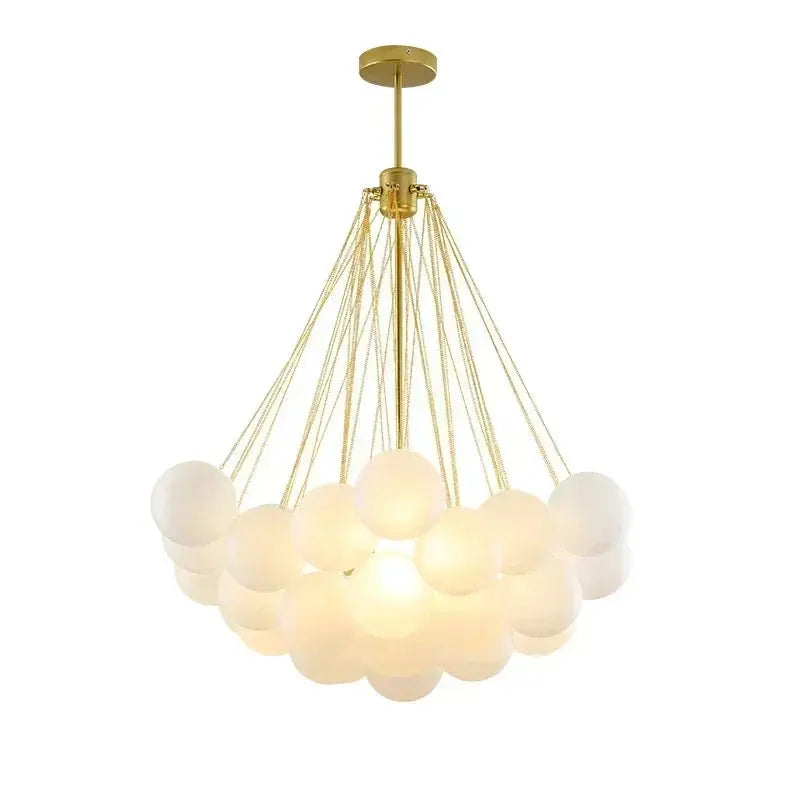 Bravik – Scandinavian Frosted Bubble Glass LED Pendant Lamp Lampasa.com