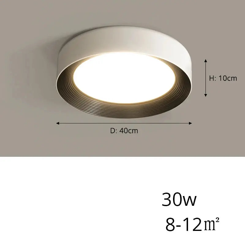 Sami – Elegant Scandinavian Circular LED Ceiling Lamp for Modern Interiors Kozyled