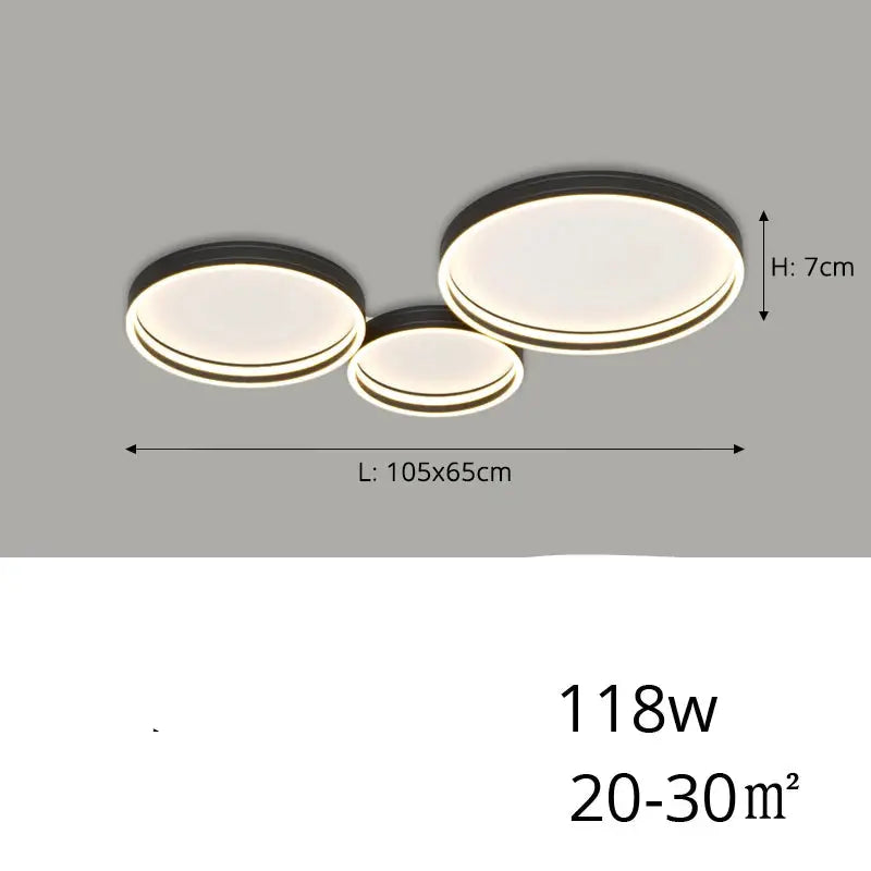 Veya – Modern Circular Dimmable LED Ceiling Lamp Lampasa.com