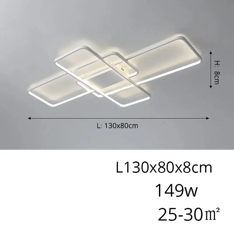 Nivrel – Modern Geometric Dimmable LED Ceiling Lamp Lampasa.com