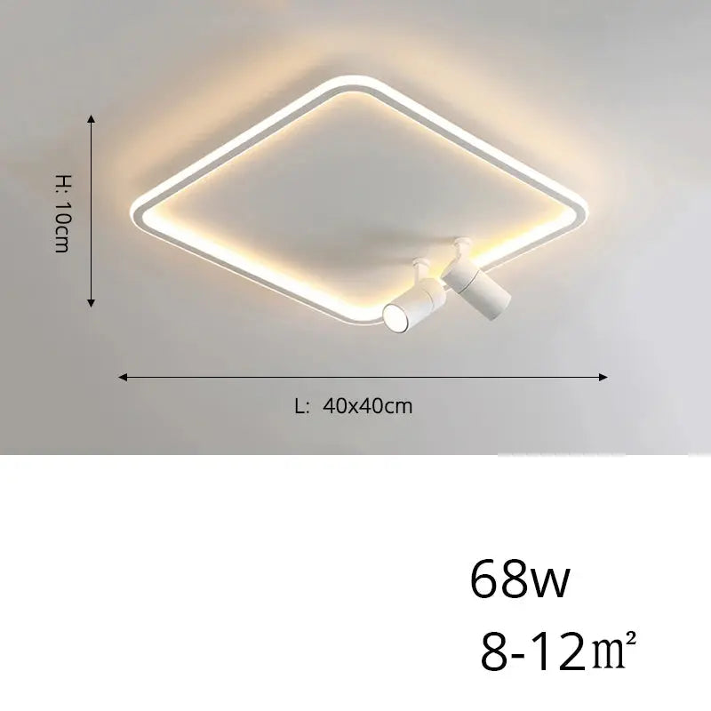 Alva – Modern Dimmable LED Ceiling Lamp with Adjustable Spotlights for Versatile Lighting Kozyled