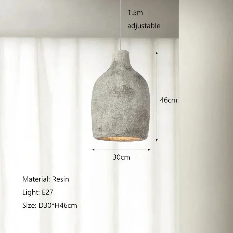 Tamiko – Handmade Japanese Wabi-Sabi LED Pendant Light for Tranquil, Minimalist Spaces Kozyled