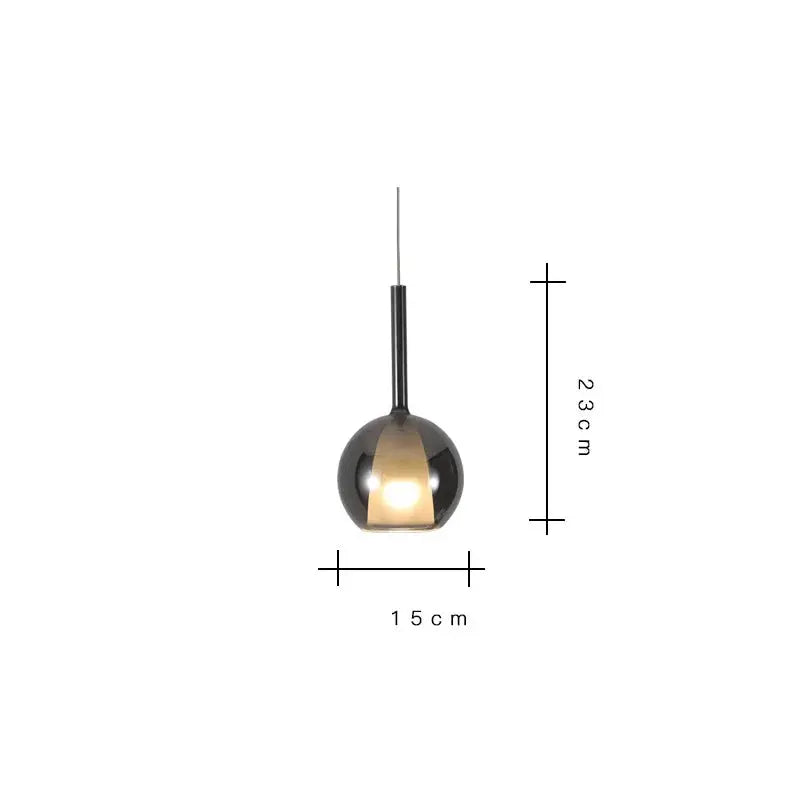 Odin – Luxury Elegant Glass Ball LED Pendant Lamp for Sophisticated Interiors Kozyled