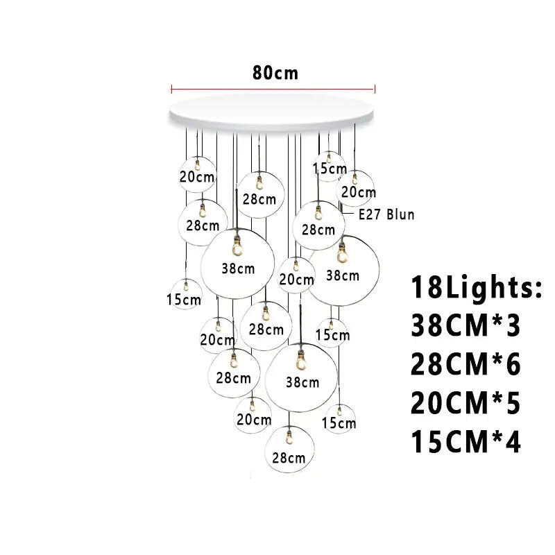 Elna – Modern Lava-Inspired Nordic LED PVC Ball Pendant Lamp for Bold, Stylish Lighting Kozyled