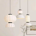 Japandi Silk Lantern LED Pendant Light – Yukari lampasa.com