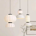 Japandi Silk Lantern LED Pendant Light – Yukari lampasa.com