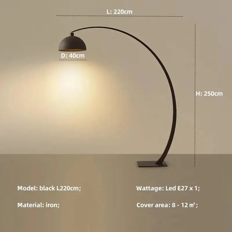 Caelum – Elegant Minimalist LED Arch Lamp Lampasa.com