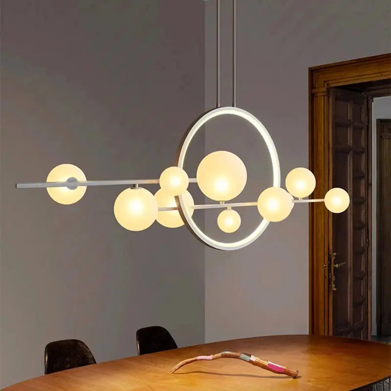 Nenna – Modern LED Pendant Light with Metal and Glass Design for Dining Tables and Bars Kozyled.com