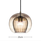 Liam – Nordic Modern LED Pendant Light with Elegant Glass Shade Lampasa.com