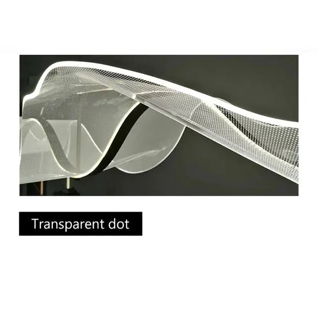 Erik – Dimmable Nordic LED Pendant Light with Creative Long Wave Design for Dining Tables and Bars Kozyled.com