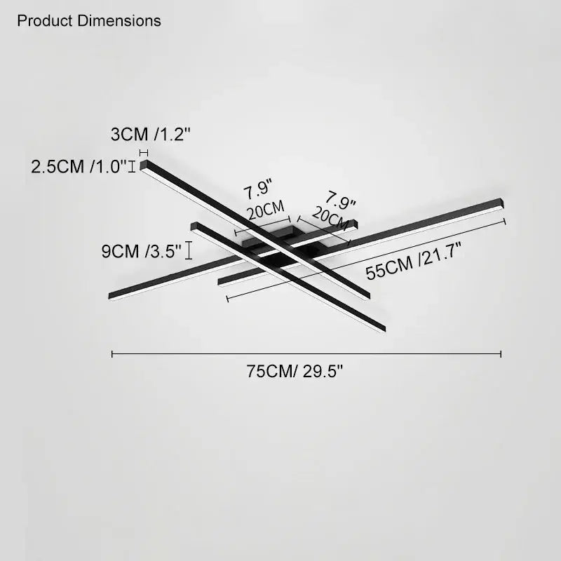 Fenro - Creative LED Strip Dimmable Ceiling Lamp Lampasa.com