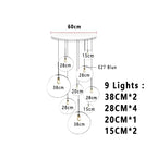 Elna – Modern Lava-Inspired Nordic LED PVC Ball Pendant Lamp for Bold, Stylish Lighting Kozyled