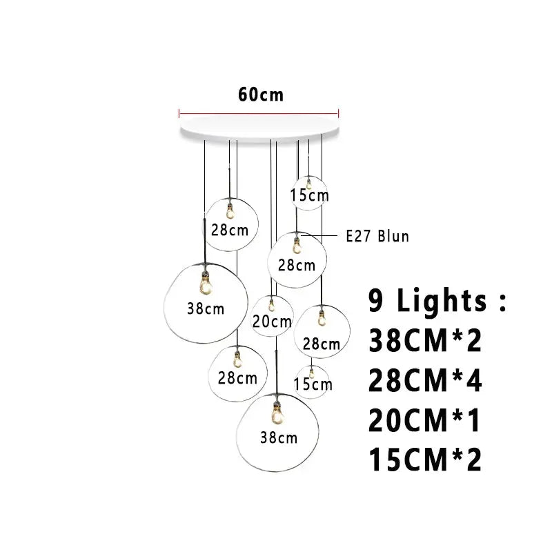 Elna – Modern Lava-Inspired Nordic LED PVC Ball Pendant Lamp for Bold, Stylish Lighting Kozyled