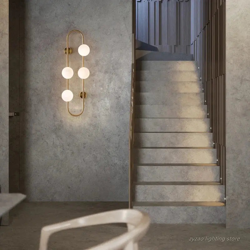 Modern Simple Frosted LED Glass Wall Light – Lumevo lampasa.com