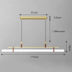 Nilsson – Dimmable Modern LED Pendant Light with Long Tube Design for Dining Tables and Bars Kozyled.com