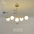 Edvin – Modern Glass Ball LED Pendant Light for Dining Tables and Bars Kozyled.com