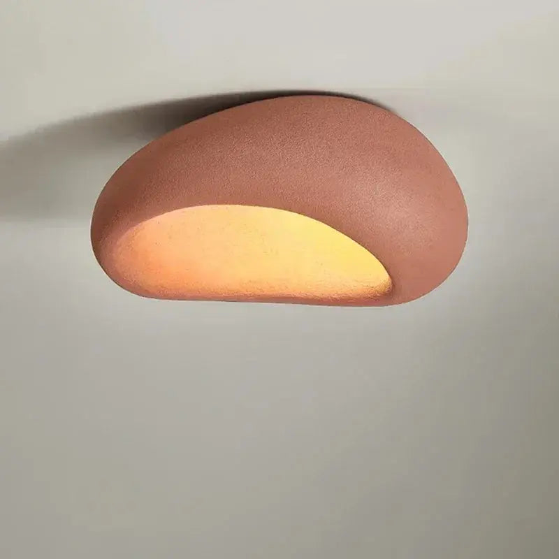 Miki – Japanese Wabi-Sabi LED Ceiling Lamp for Natural, Minimalist Spaces Kozyled