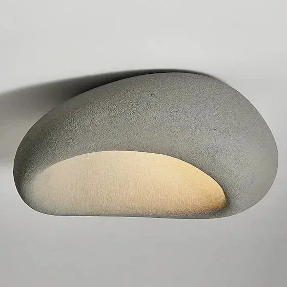 Miki – Japanese Wabi-Sabi LED Ceiling Lamp for Natural, Minimalist Spaces Kozyled
